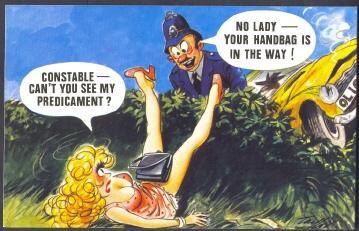 Rude Comic With Policeman - Police - Gendarmerie