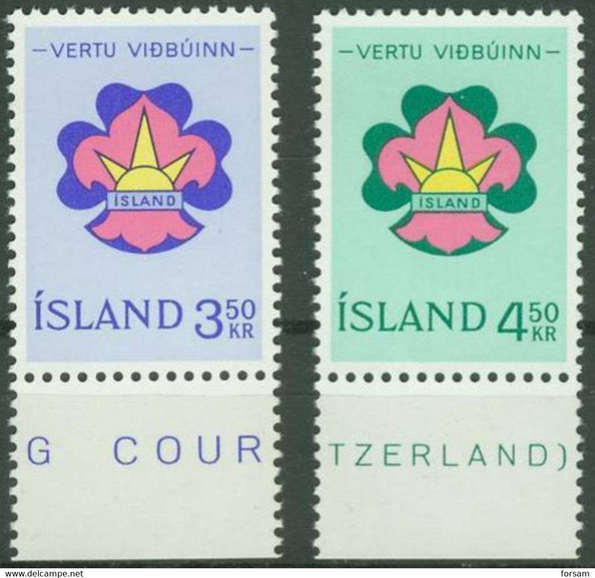 ICELAND..1964..Michel # 378-379...MNH. - Nuovi