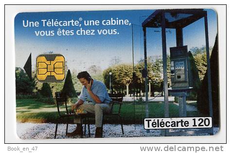 {49119} Télécarte " 1 Télécarte , 1 Cabine , Vous êtes Chez Vous " (c) 120U. - Opérateurs Télécom
