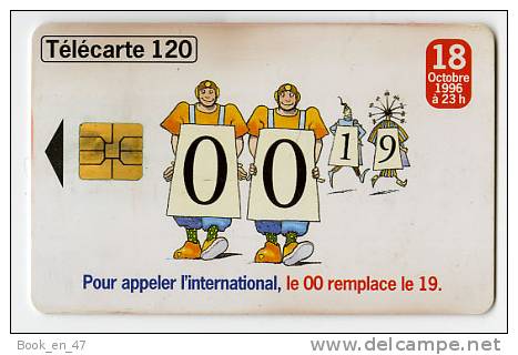 {49115} Télécarte " International, Le 00 Remplace Le 19 " 120U. - Opérateurs Télécom