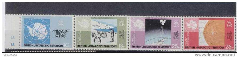 Territorio Antartico Britannico - Serie Completa Nuova: 20° Anniversario Del Trattato Per L'Antartico - Sonstige & Ohne Zuordnung