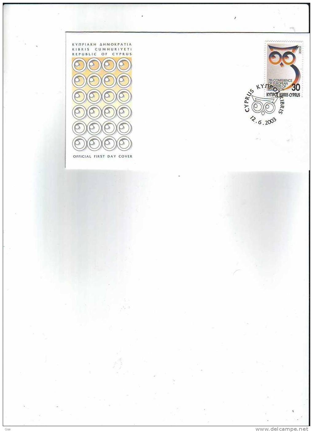 CIPRO 2003 - FDC  Unificato 1032 - Ill. Special Cancel - 2003