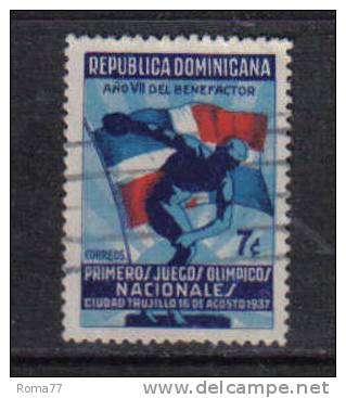 PC395B - REPUBLICA DOMINICANA , 7 Cent N. 302 . Discobolo - Repubblica Domenicana