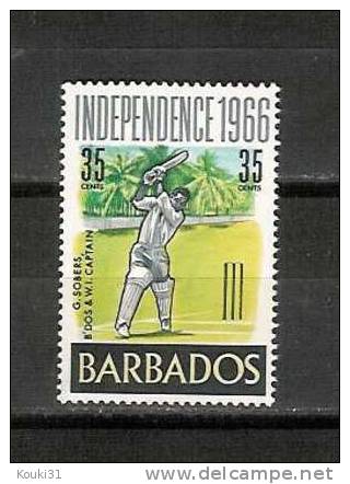 Barbade YT 265 ** : Joueur De Cricket - Barbados (1966-...)