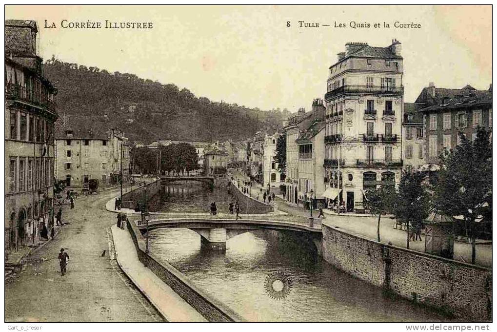 CPA 19 TULLE - Les Quais Et La Corrèze - Tulle