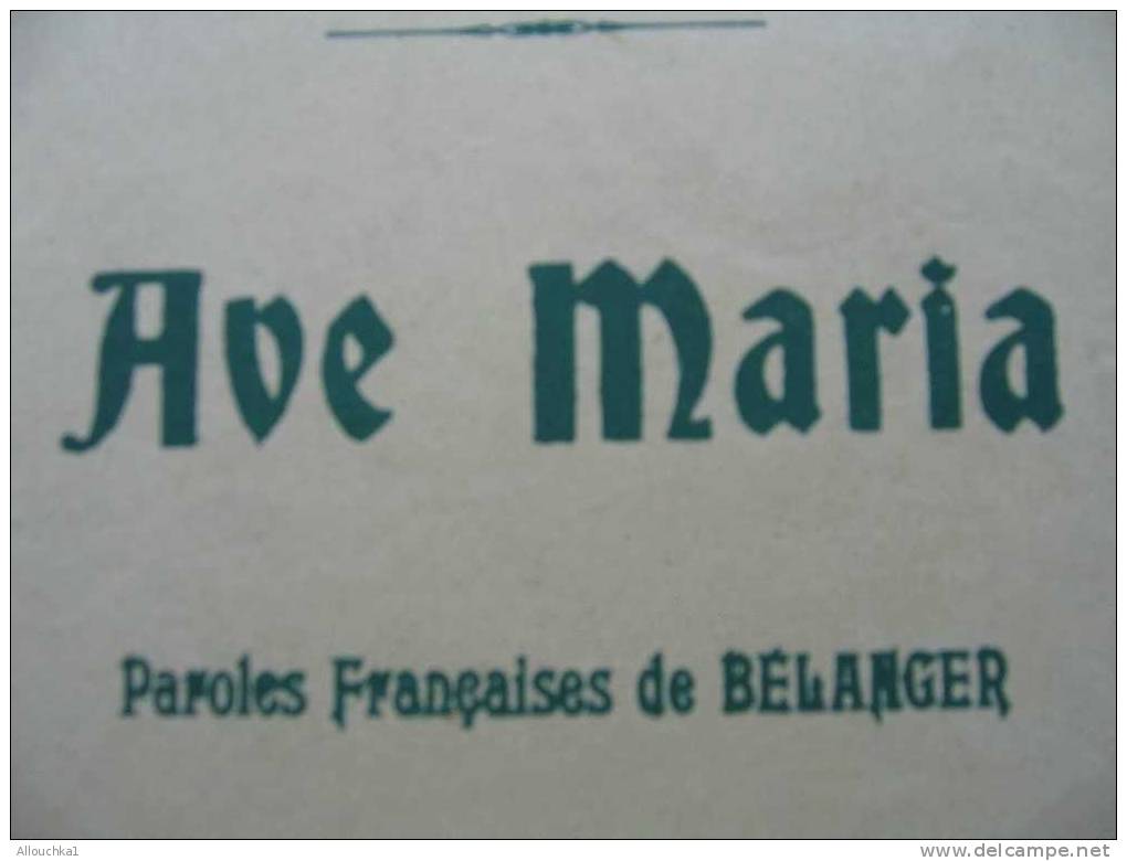 MUSIIQUE & PARTITION CLASSIQUE DU CHANT  FR. SHUBERT   8 PAGES " AVE MARIA"  EDITION COSTALLAT L. DE LACOUR FRANCE - Keyboard Instruments