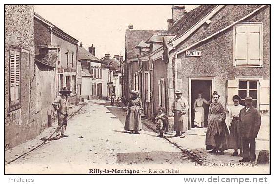 RILLY  RUE DE REIMS 1905 - Rilly-la-Montagne