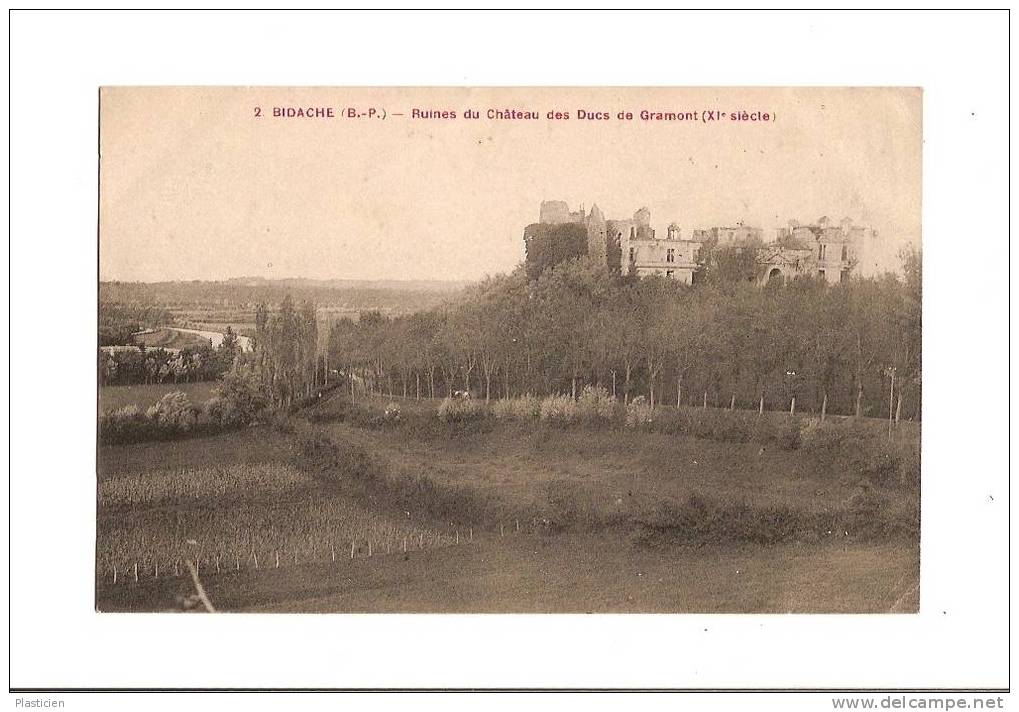 BIDACHE - Les Ruines Du Château Des Ducs De Gramont - Bidache
