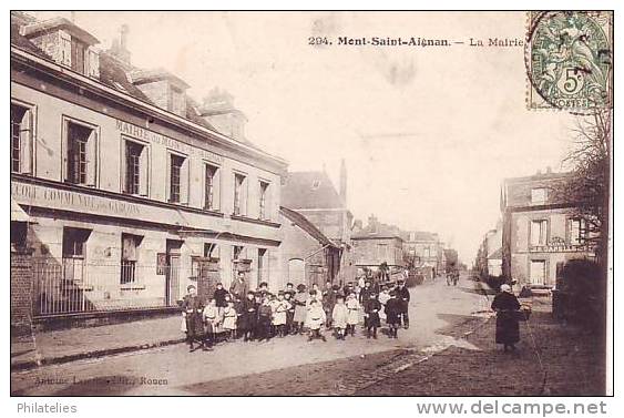 MONT ST AIGNAN  LA MAIRIE 1905 - Mont Saint Aignan