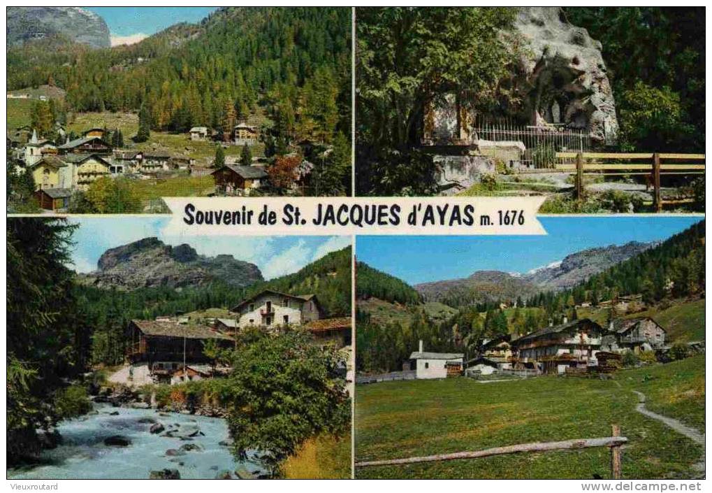 CPSM. AYAS. SOUVENIR DE ST JACQUES D´AYAS. - Altri & Non Classificati