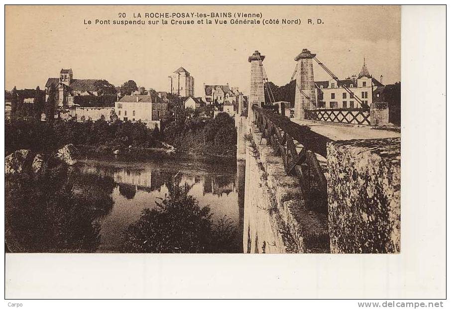 LA ROCHE POSAY - Le Pont Suspendu. - La Roche Posay