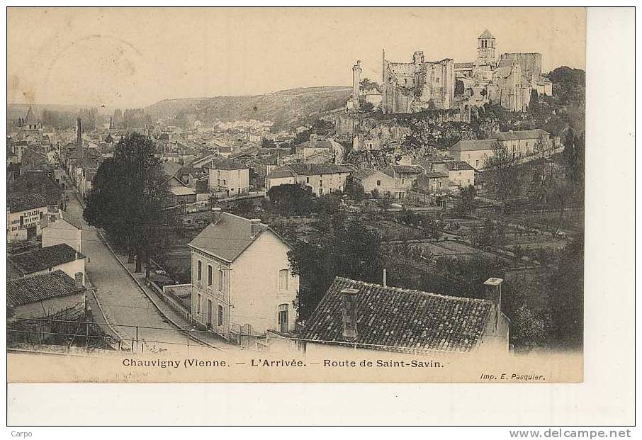 CHAUVIGNY. - Route De St-Savin. - Chauvigny