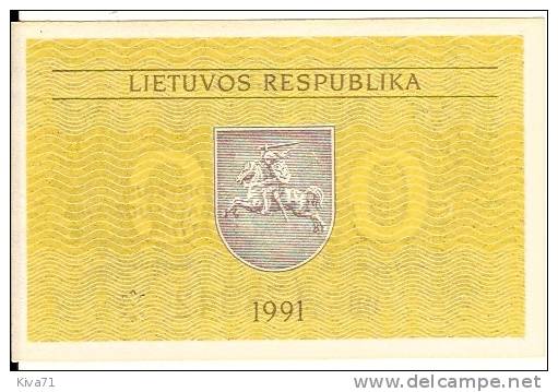 0,50 Talonas    "LITUANIE "     1991   UNC      Bc 66 - Lithuania