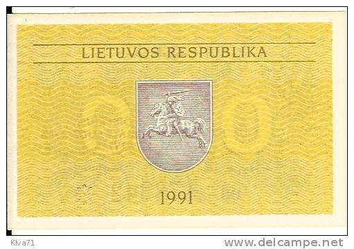 0,50 Talonas    "LITUANIE "     1991   UNC      Bc 66 - Lituanie