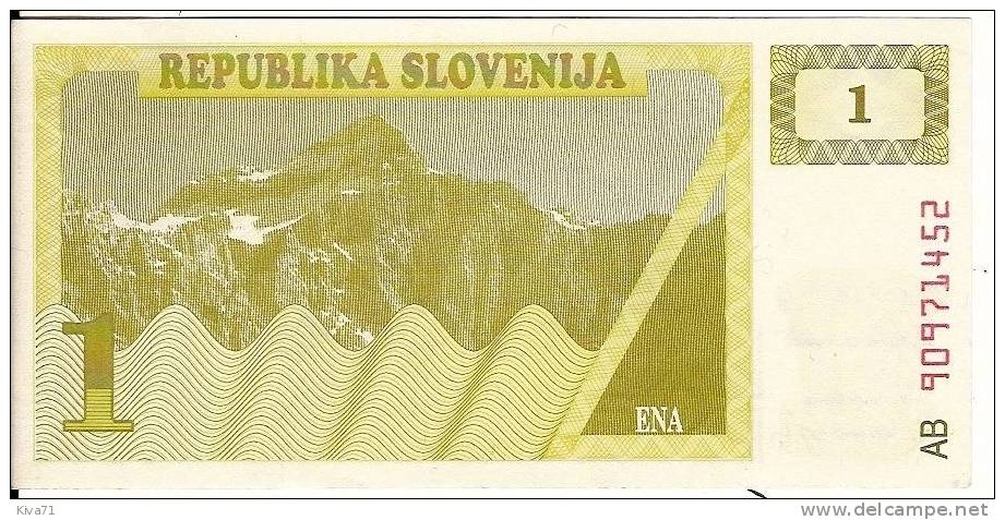 1 Tolar    "SLOVENIE"       UNC    Ro 51 - Eslovenia