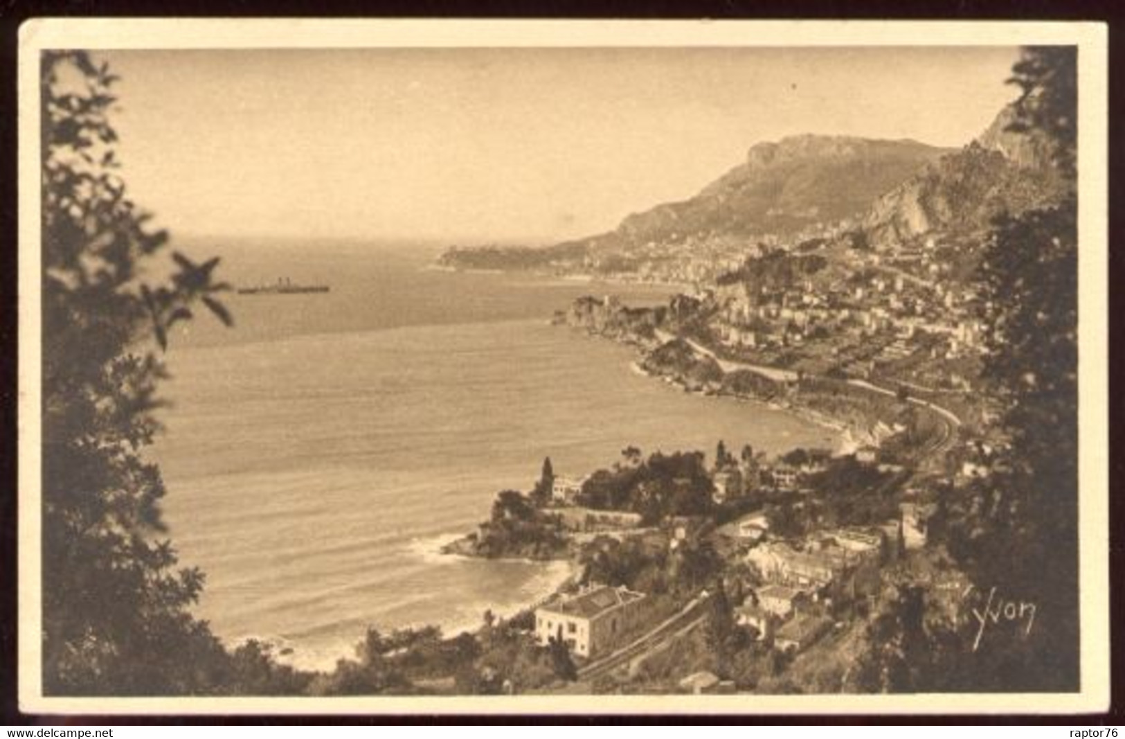 CPA Non écrite Monaco MONTE CARLO Le Cap D'Ail Vue Générale - Mehransichten, Panoramakarten