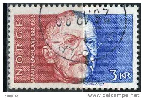 PIA - NOR - 1989 - 100° Della Nascita Dello Scrittore E Poeta Arnulf Overland - (Yv 988) - Used Stamps