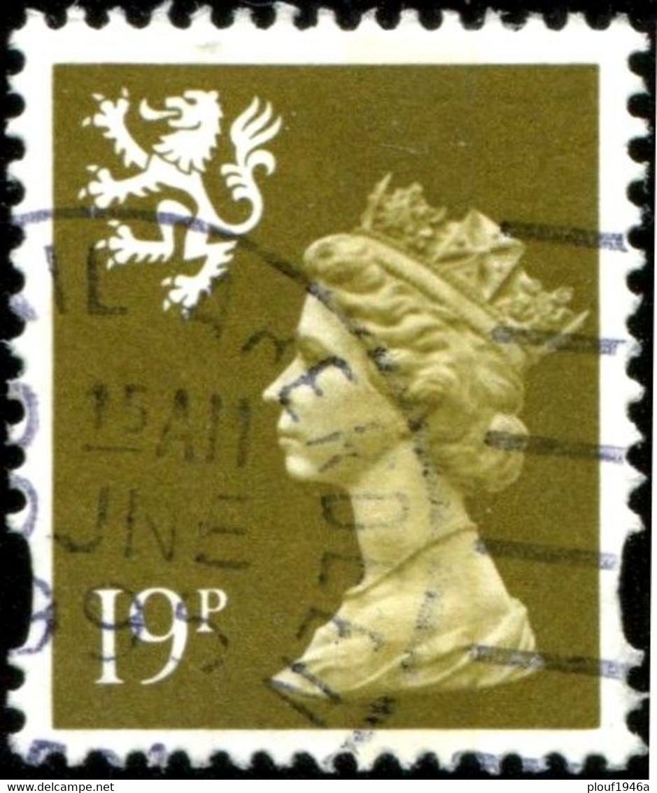 Pays : 200,6 (G-B) Yvert Et Tellier N° :  1718 (o) 1 Bande Jaune Décentrée - Escocia