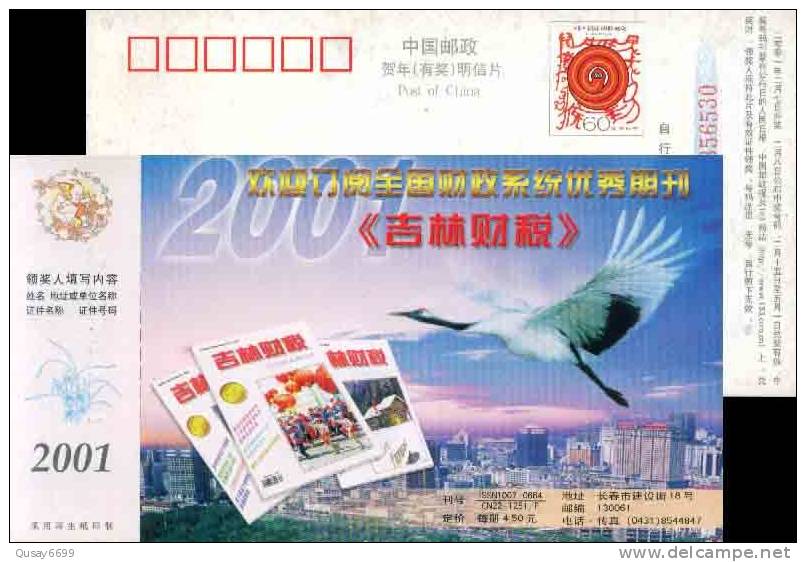 Magazine, Book, Crane,  Bird, Building,  Pre-stamped Postcard - Kranichvögel