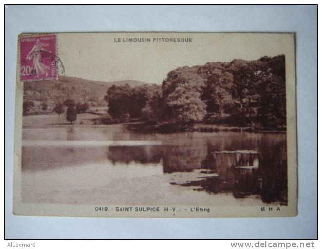 St Sulpice. L'Etang. - Saint Sulpice Les Feuilles