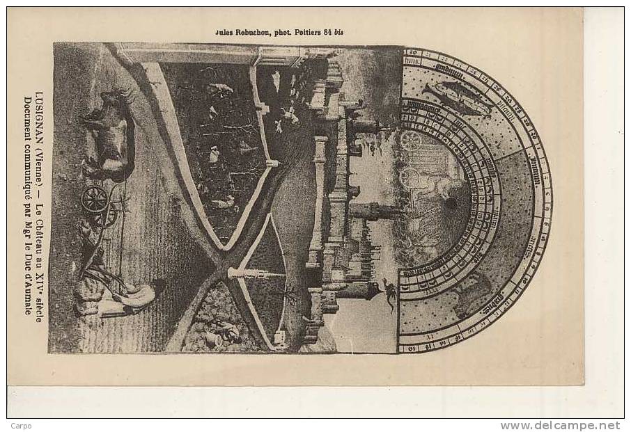 LUSIGNAN. - Le Chateau Au XIVè. - Lusignan