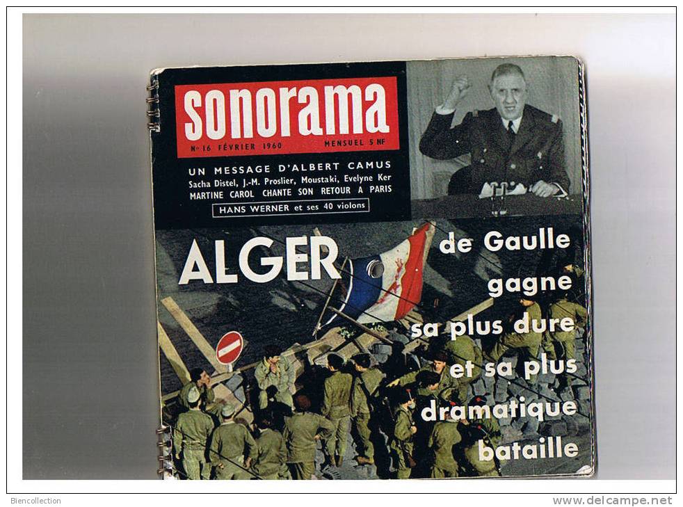 Sonorama No 16, De Gaulle Gagne Sa Plus Dure Bataille,Brigitte Bardot Une Maman Heureuse - Other & Unclassified