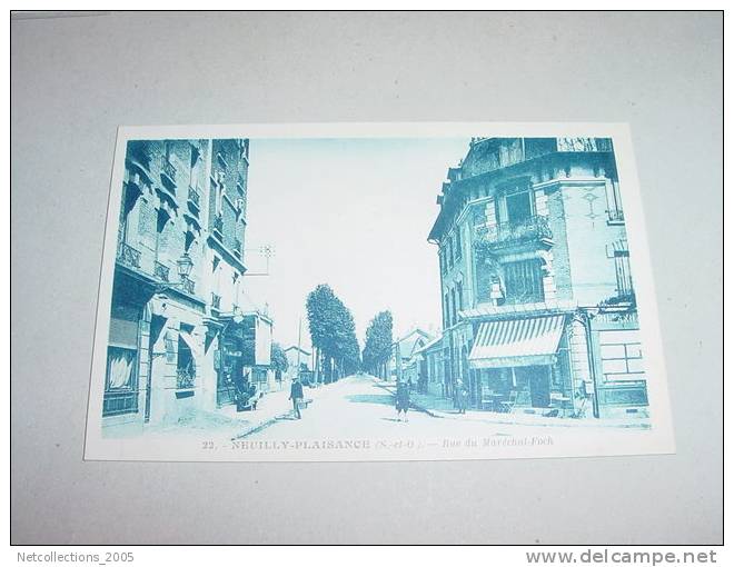 NEUILLY-PLAISANCE RUE DU MARECHAL FOCH - 93 SEINE SAINT DENIS - Carte Postale De France - Neuilly Plaisance