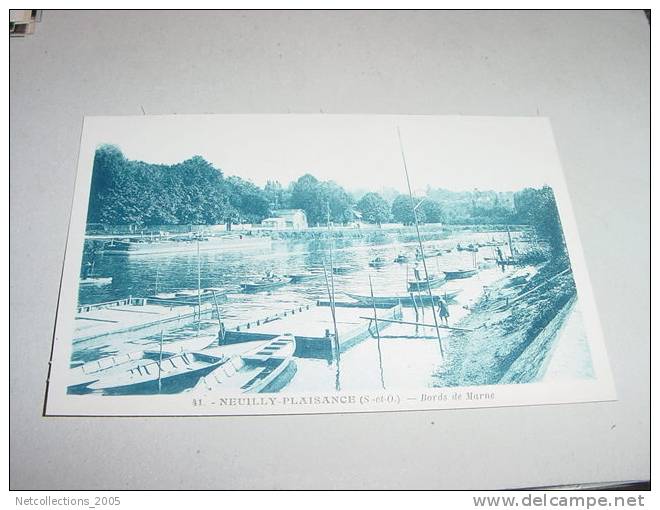 NEUILLY-PLAISANCE BORDS DE MARNE - BIS- 93 SEINE SAINT DENIS - Carte Postale De France - Neuilly Plaisance