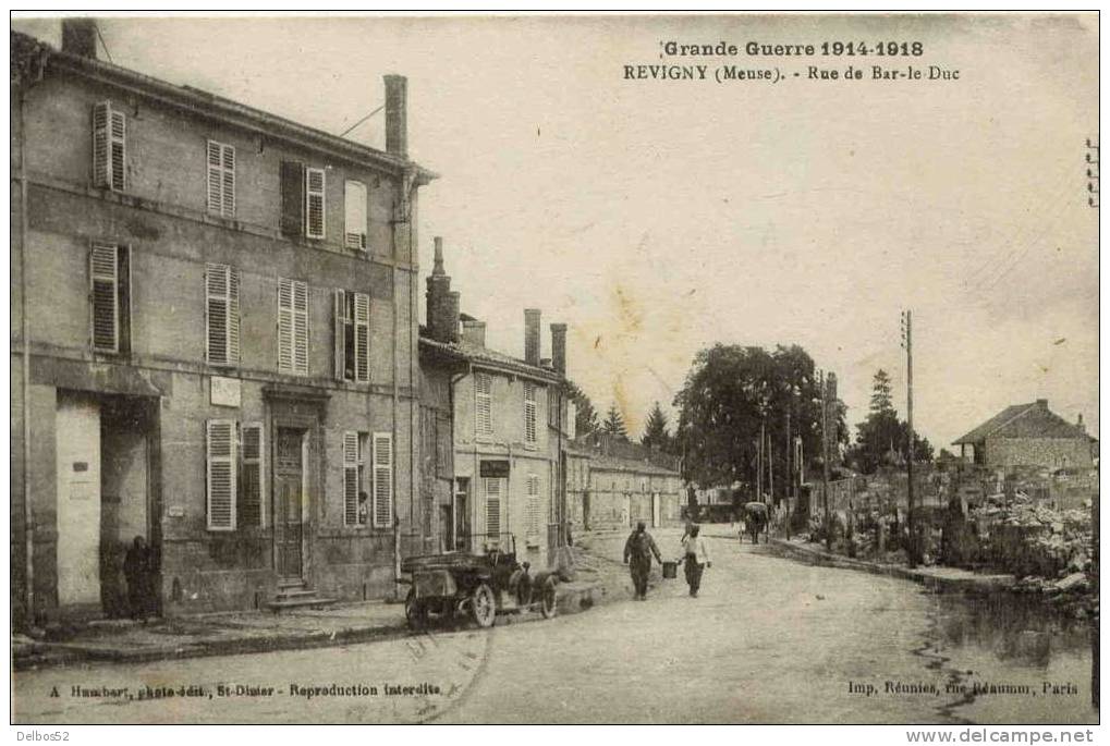 Grande Guerre De 1914-1915 Revigny - Rue De Bar-le-Duc - Revigny Sur Ornain