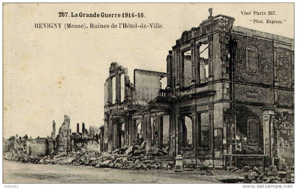 267 - La Grande Guerre De 1914-1915 Revigny - Ruines De L' Hotel De Ville - Revigny Sur Ornain