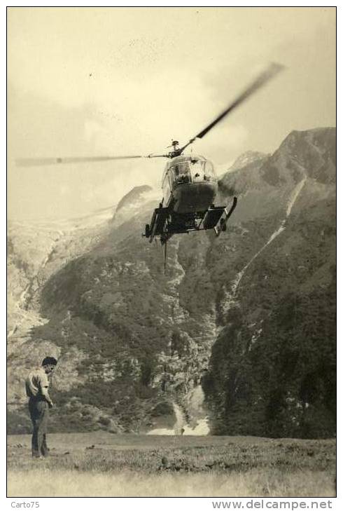 AVIATION - Hélicoptère Montagne - Photo - Elicotteri