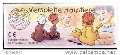 Verspielte Haustiere - Katze Mit Wollknäuel + BPZ - Maxi (Kinder-)