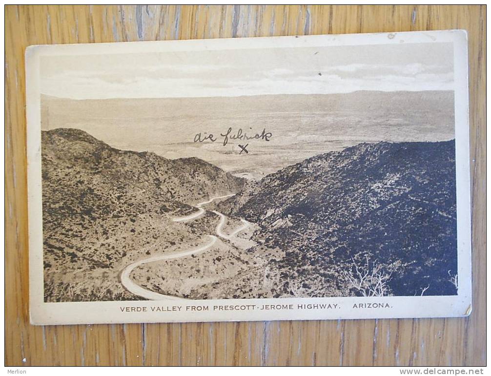 Verde Valley From Prescott -Jerome Highway Arizona 1915-25 D2589 - Otros & Sin Clasificación