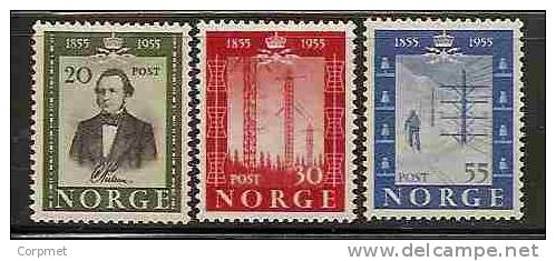 NORWAY - TELEGRAPH  - 1954 Yvert # 352/4 - MLH - Neufs