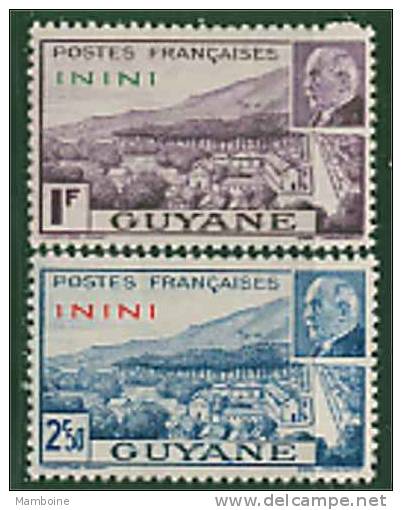 Inini  1941  N 51/52  Neuf  X (avec Trace De Charniere) - Ungebraucht