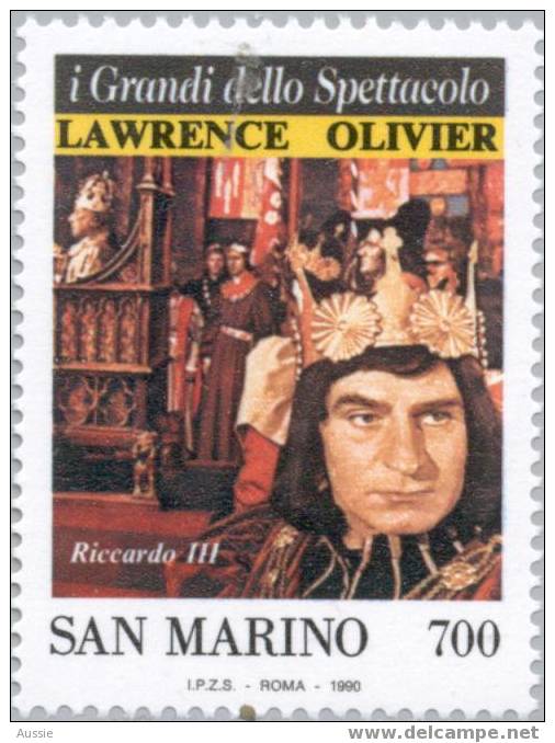 San Marino 1990 Yvertn° 1239 *** MNH Cote 2,50 Euro   Sir Laurence Olivier - Unused Stamps