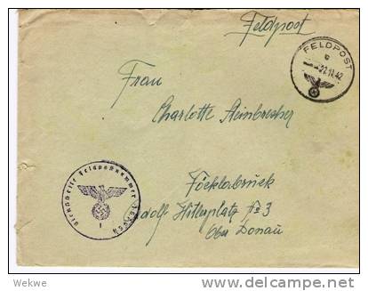 FPII018/ Feldpost, 9. Armee 1942 - Briefe U. Dokumente