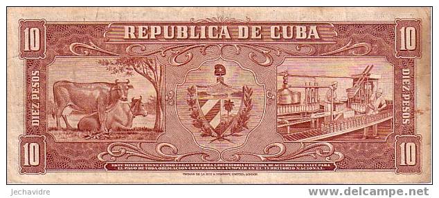 CUBA   10 Pesos   Daté De 1958   Pick 88b     ***** QUALITE  VF + ***** - Cuba