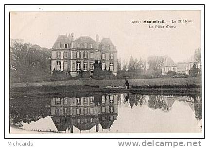 CPA 51 MONTMIRAIL - Le Chateau - La Piece D Eau - Montmirail