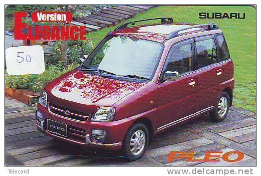 Phonecard Télécarte SUBARU (50) Voiture Car Auto Phonecard Automibile Japon - Cars