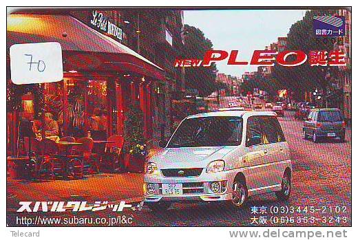 Phonecard Télécarte SUBARU (70) Voiture Car Auto Phonecard Automibile Japon - Cars