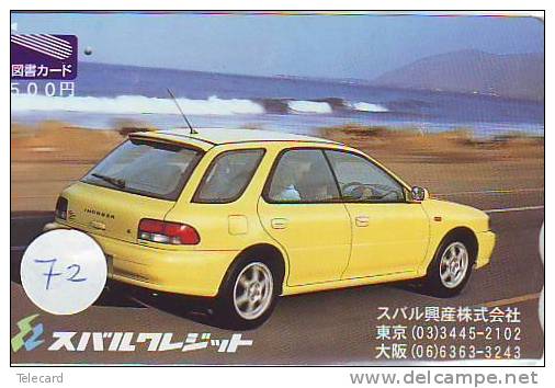 Phonecard Télécarte SUBARU (72) Voiture Car Auto Phonecard Automibile Japon - Cars