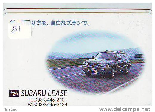 Phonecard Télécarte SUBARU (81) Voiture Car Auto Phonecard Automibile Japon - Cars