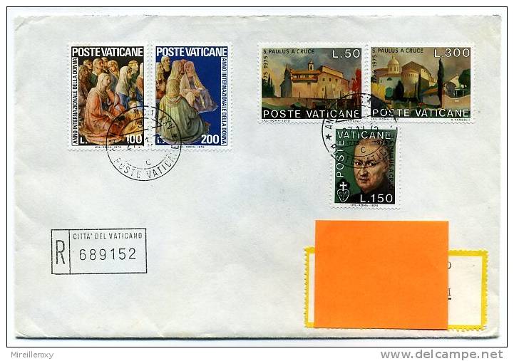 VATICAN LETTRE RECOMMANDEE RELIGION - Storia Postale