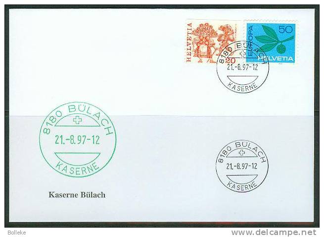 Suisse -  Lettre Militaire  -  Cachet Caserne Bülach - Documenti