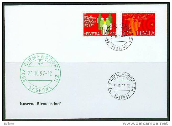 Suisse -  Lettre Militaire  -  Cachet Caserne Birmensdorf - Documenti