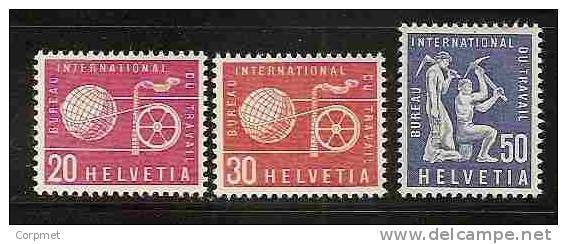 SWITZERLAND - SERVICE STAMPS - BUREAU INTERNATIONAL DU TRAVAIL - Yvert # 411/413 - MINT NH - OIT