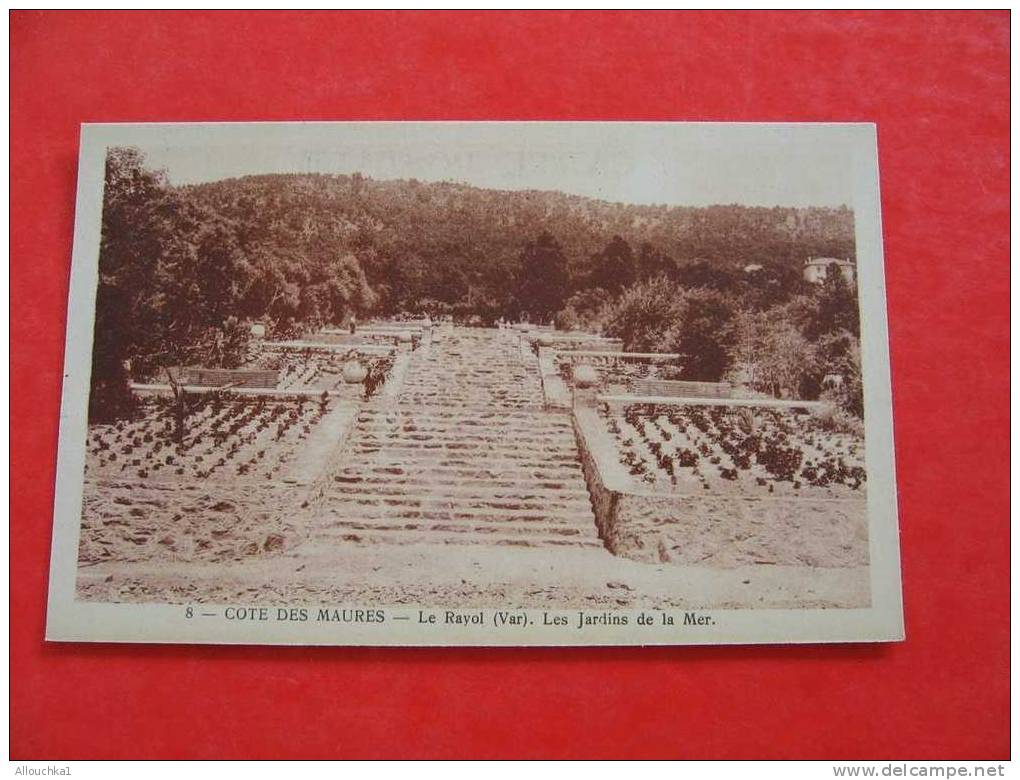 CARTE POSTALE DU VAR 83 / COTE DES MAURES LE RAYOL  LE JARDIN DE LA MER     /    SUPERBE!!!! - Rayol-Canadel-sur-Mer