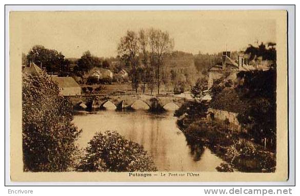 Cpa PUTANGES Le Pont Sur L'orne -ed Clement Delaunay - Putanges