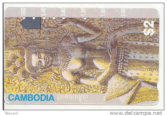 Telecarte CAMBODJA CAMBODIA $ 2.00 Phonecard - Cambodja